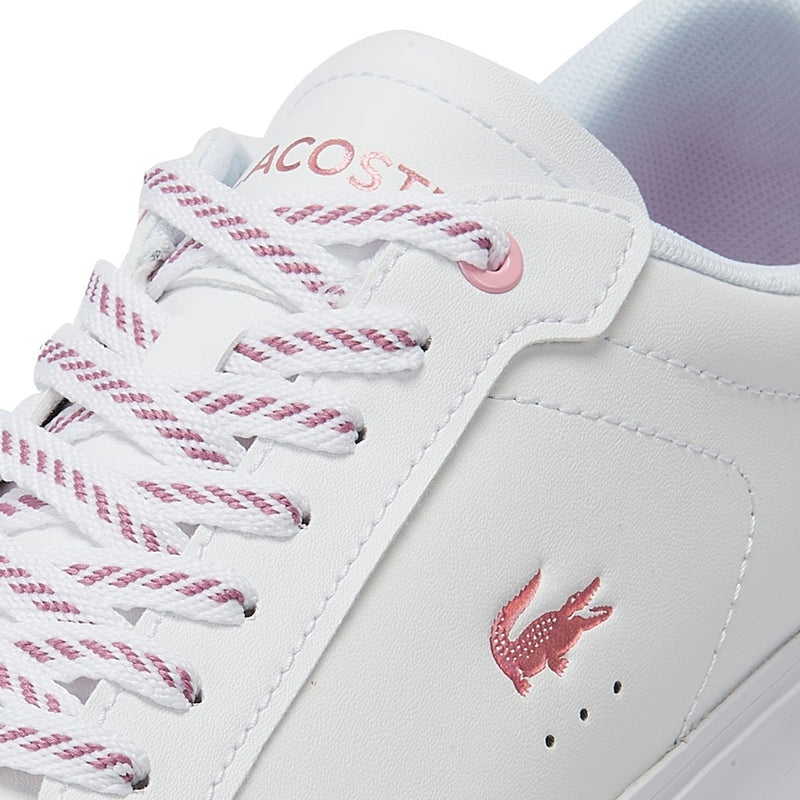 Lacoste Powercourt SFA Womens White Leather Trainers