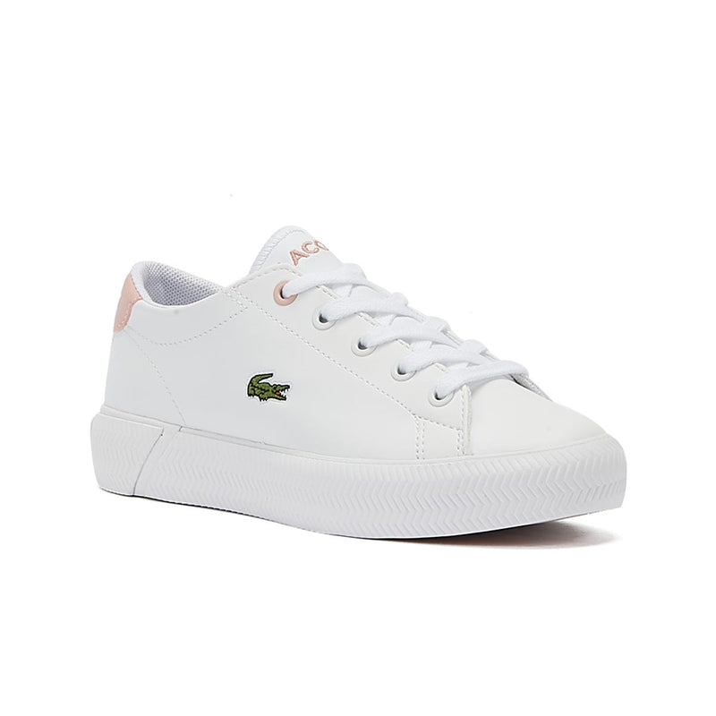 Lacoste Gripshot 121 1 Kids White / Light Pink Trainers