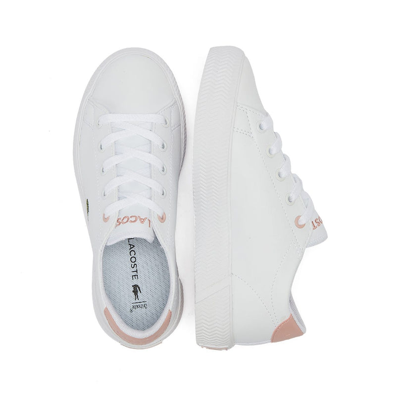 Lacoste Gripshot 121 1 Kids White / Light Pink Trainers