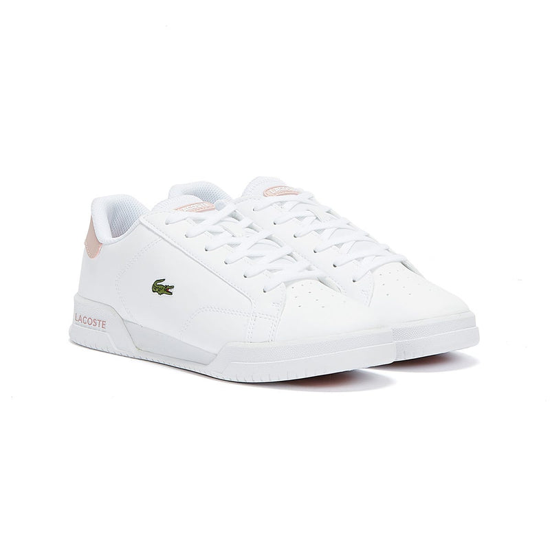 Lacoste Twin Serve Junior White / Light Pink Trainers