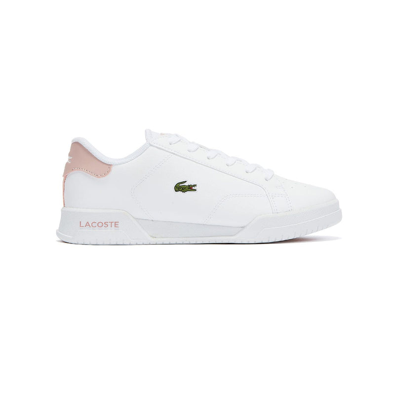 Lacoste Twin Serve Junior White / Light Pink Trainers