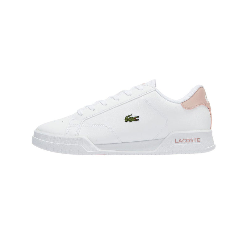 Lacoste Twin Serve Junior White / Light Pink Trainers