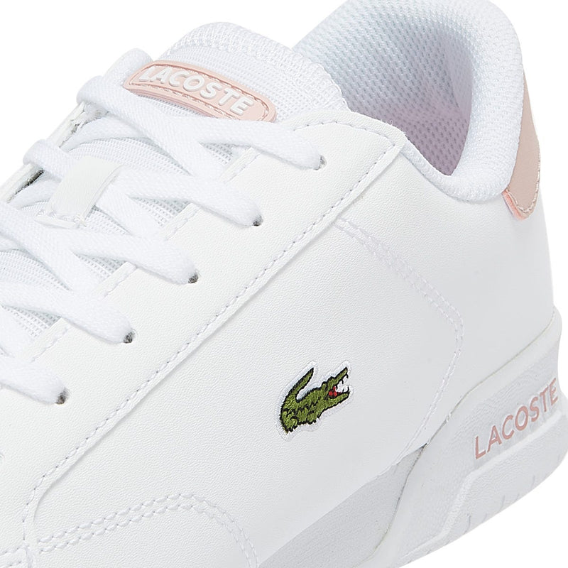 Lacoste Twin Serve Junior White / Light Pink Trainers