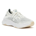 Lacoste Court Drive Knit 321 1 Womens Off White / Dark Green Trainers