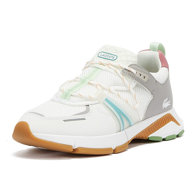 Lacoste L003 0722 1 Womens Bleu / Orange Trainers