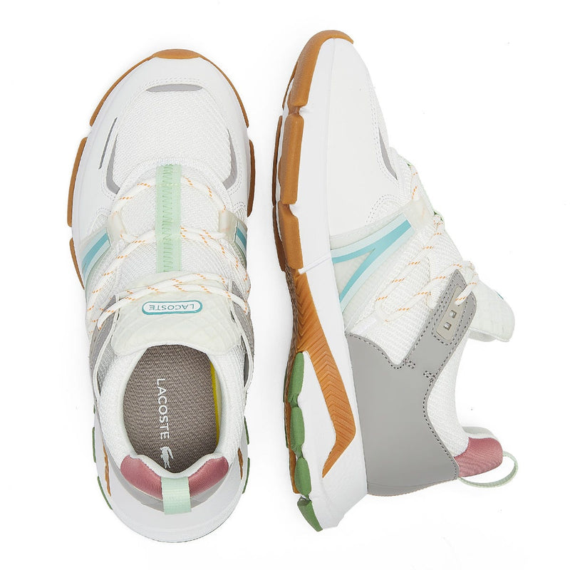 Lacoste L003 0722 1 Womens Bleu / Orange Trainers