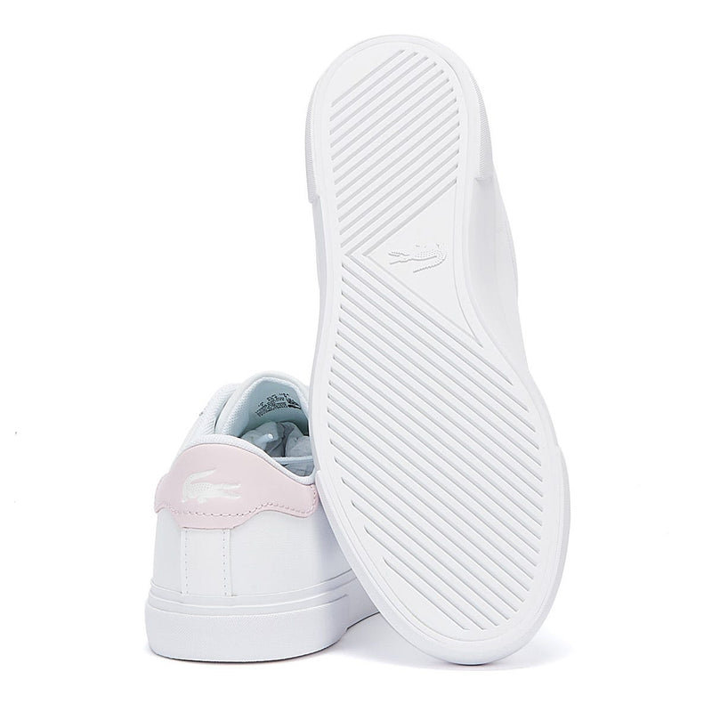 Lacoste Lerond Plus 0722 1 Womens White / Light Pink Trainers