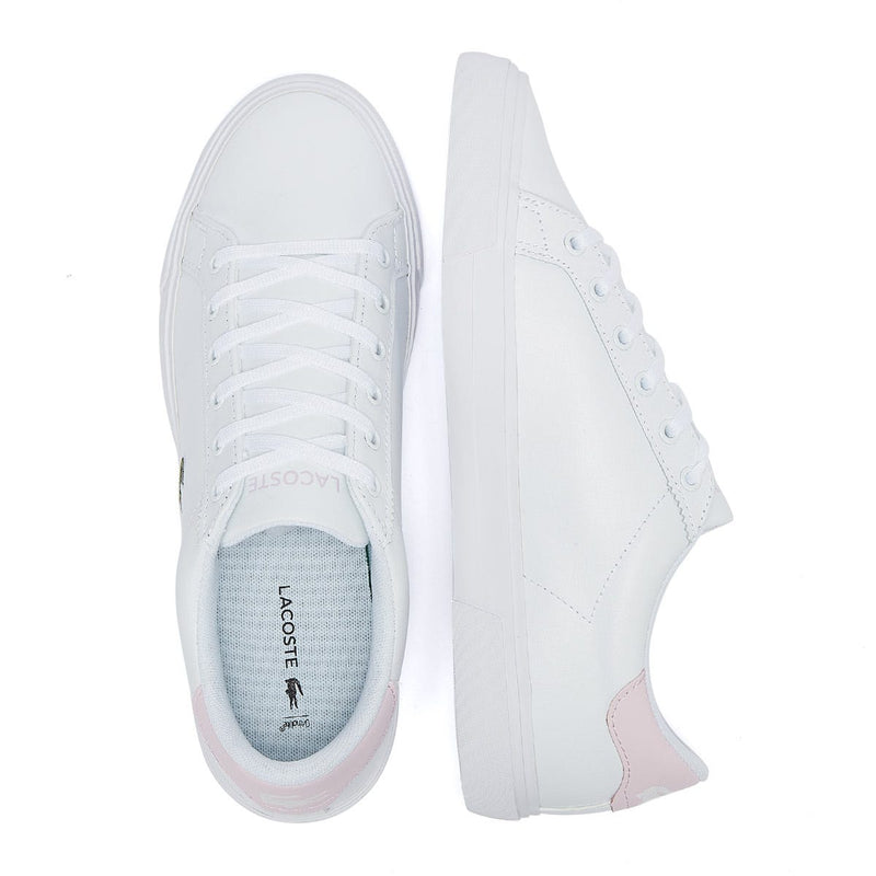 Lacoste Lerond Plus 0722 1 Womens White / Light Pink Trainers