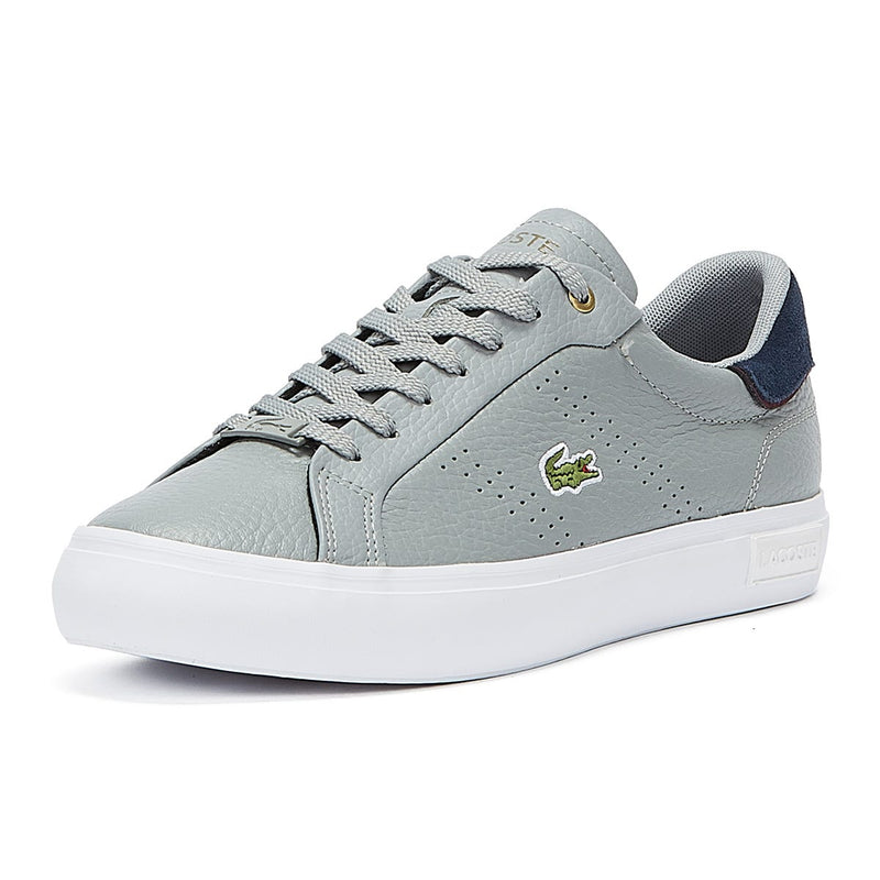Lacoste Powercourt 2.0 Mens Grey / White Trainers