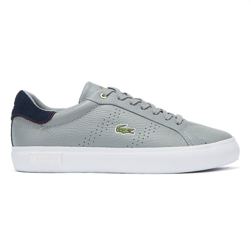 Lacoste Powercourt 2.0 Mens Grey / White Trainers