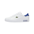Lacoste Powercourt 0722 1 Junior White / Blue Trainers