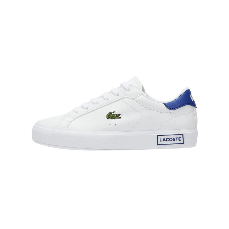 Lacoste Powercourt 0722 1 Junior White / Blue Trainers