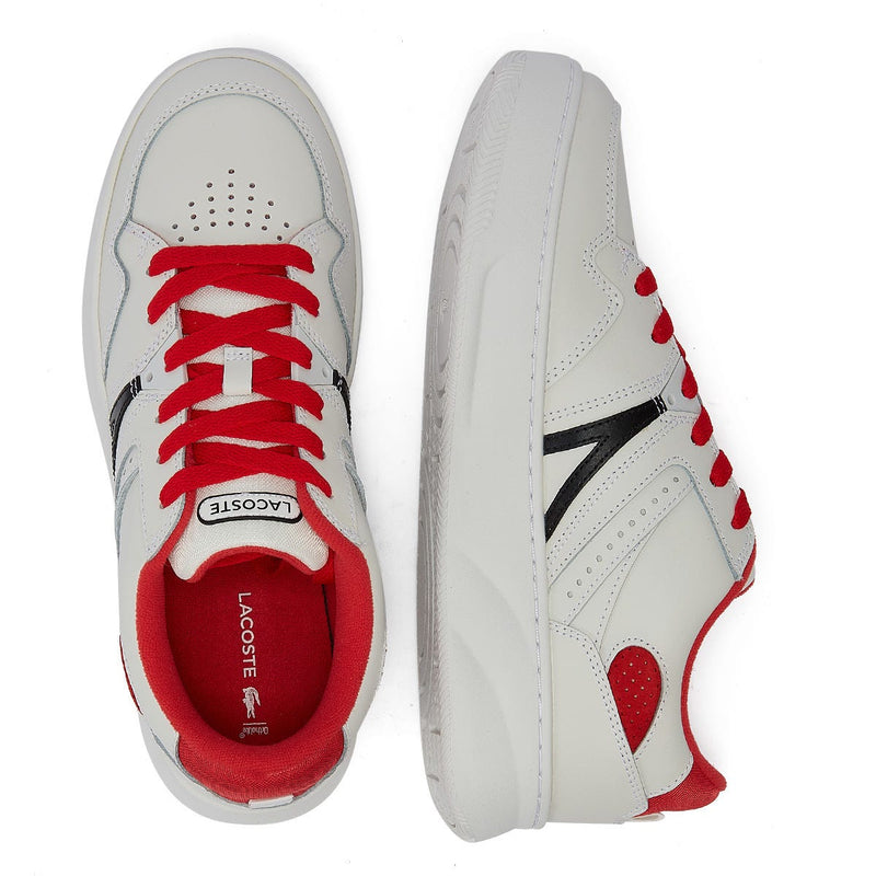 Lacoste L005 222 1 Mens White / Red Trainers
