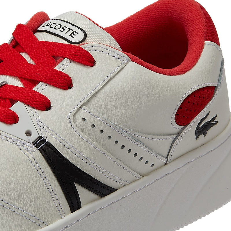 Lacoste L005 222 1 Mens White / Red Trainers