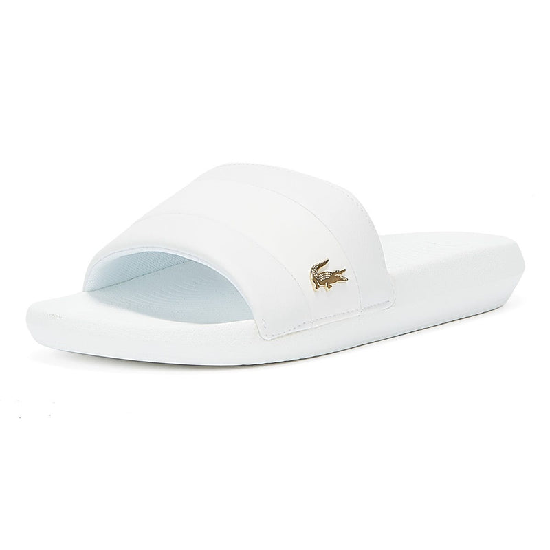 Lacoste Croco Slide 120 3 Mens White / White Slides