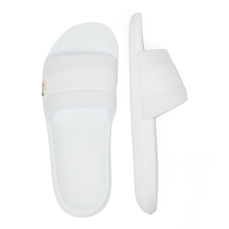 Lacoste Croco Slide 120 3 Mens White / White Slides
