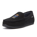 Ralph Lauren Declan Twill Bear Mens Black Slippers