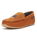 Ralph Lauren Declan Twill Bear Mens Tan Slippers