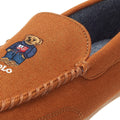 Ralph Lauren Declan Twill Bear Mens Tan Slippers