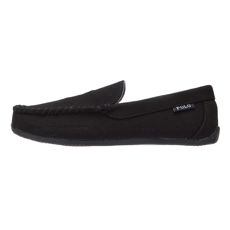 Ralph Lauren Declan Twill Mens Black / Grey Slippers