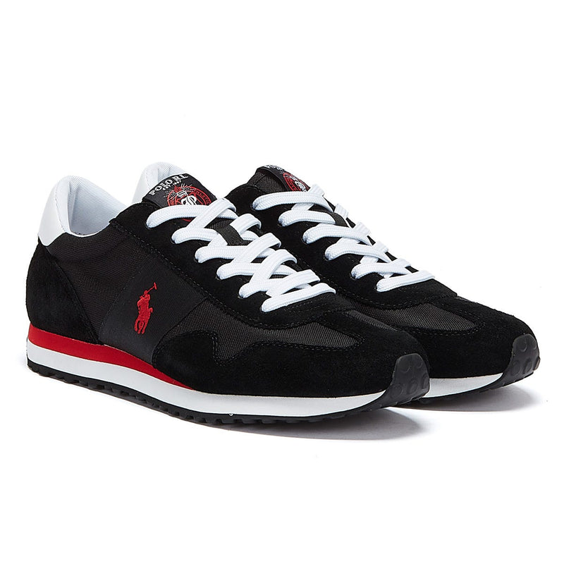 Ralph Lauren Train 85 Mens Black / Red Trainers