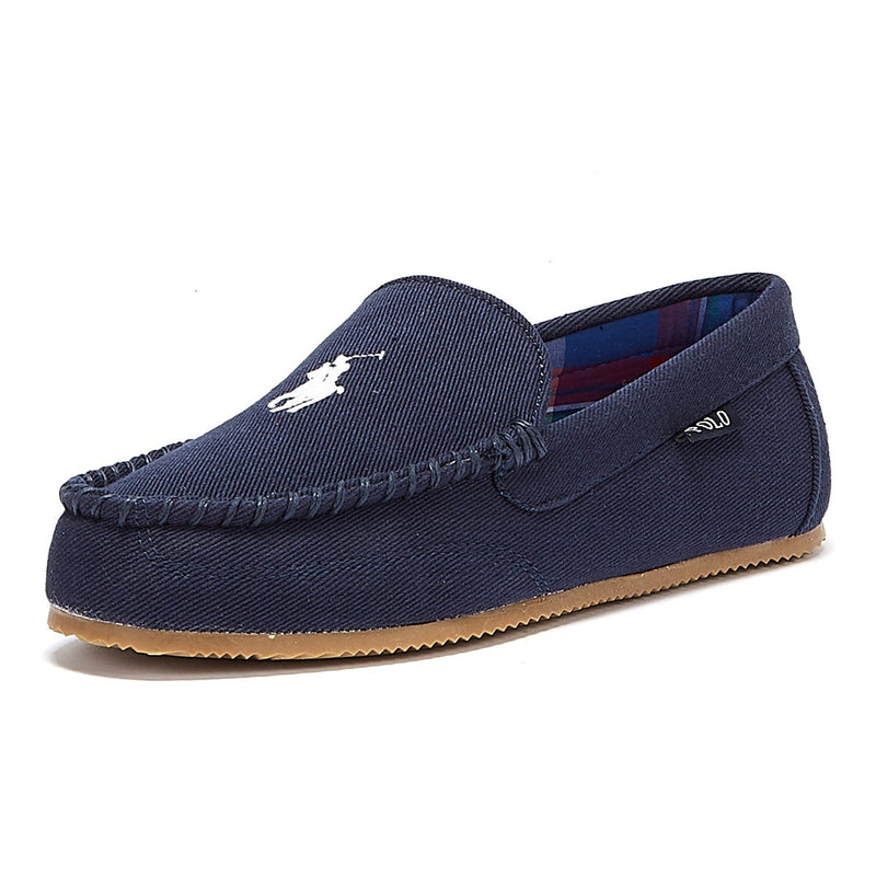 Ralph Lauren Dezi Mens Navy / White Slippers