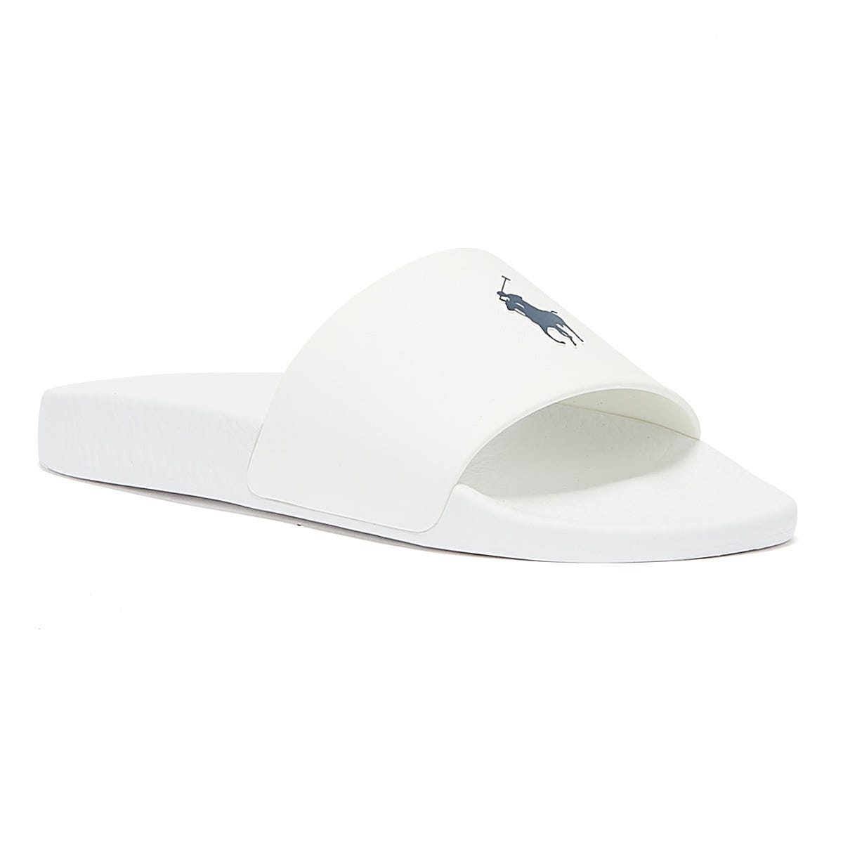 Glissades Ralph Lauren Polo Player White / Navy