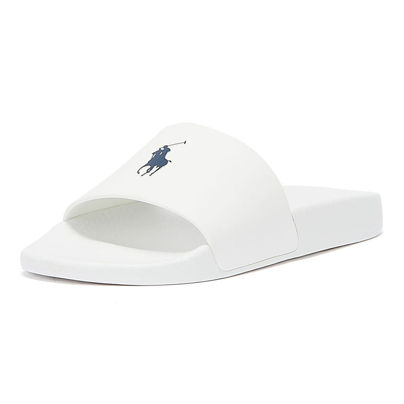 Glissades Ralph Lauren Polo Player White / Navy