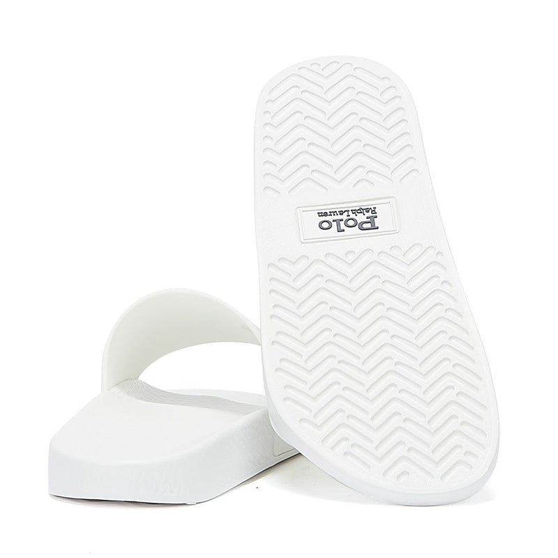 Glissades Ralph Lauren Polo Player White / Navy