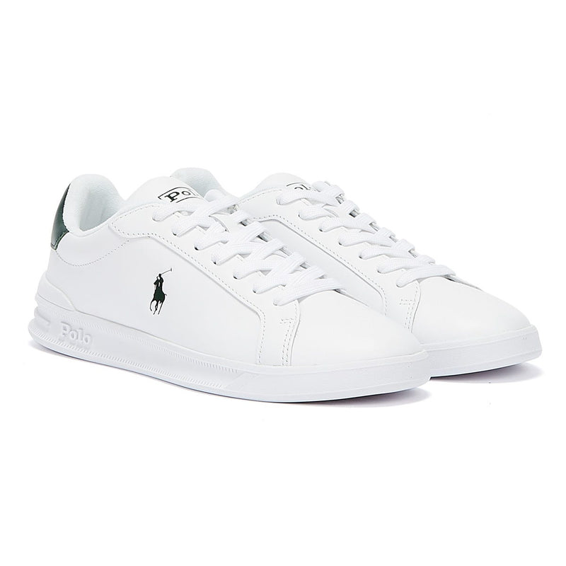 Ralph Lauren Heritage Court II Mens White / College Green Trainers