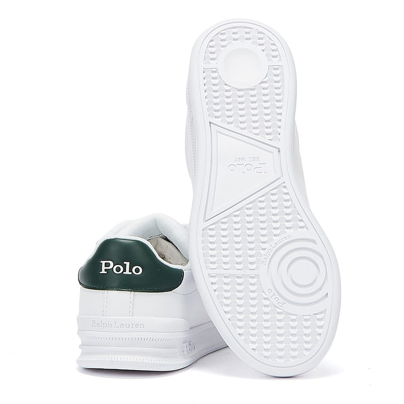 Ralph Lauren Heritage Court II Mens White / College Green Trainers