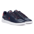 Ralph Lauren Heritage Court II Mens Navy / Red Trainers
