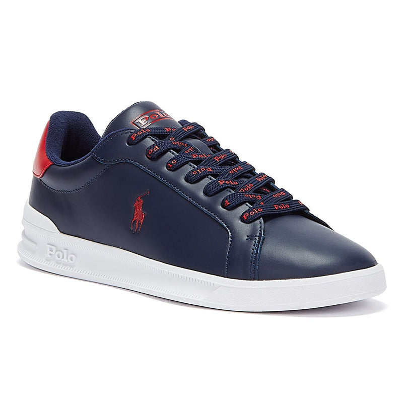 Ralph Lauren Heritage Court II Mens Navy / Red Trainers