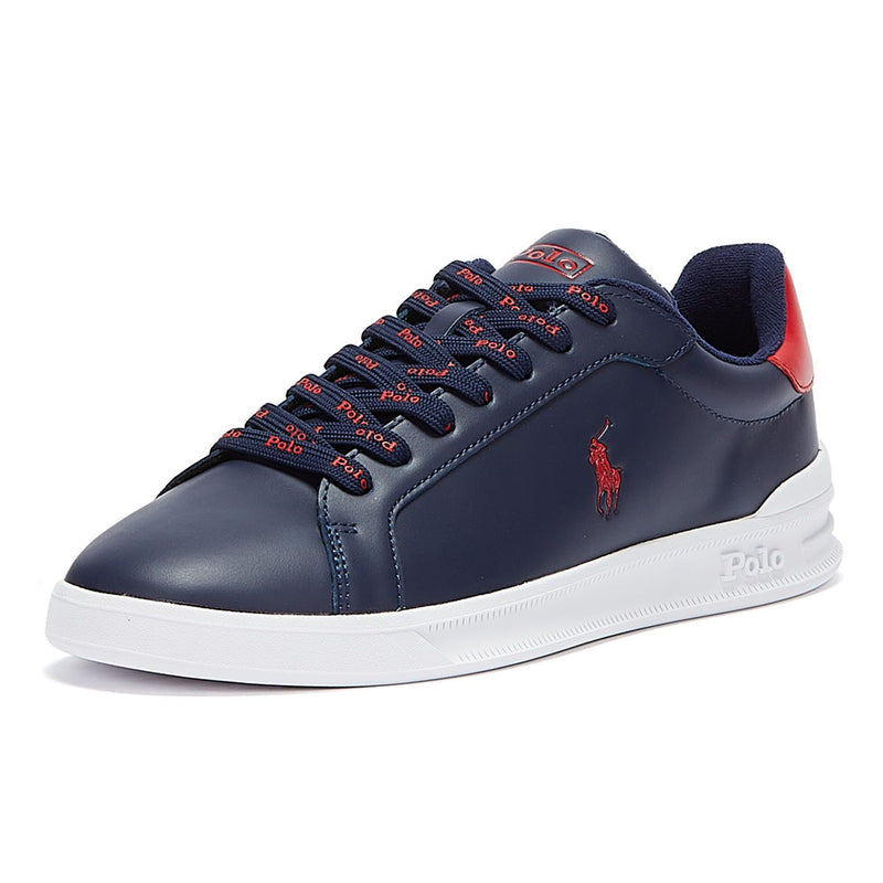 Ralph Lauren Heritage Court II Mens Navy / Red Trainers