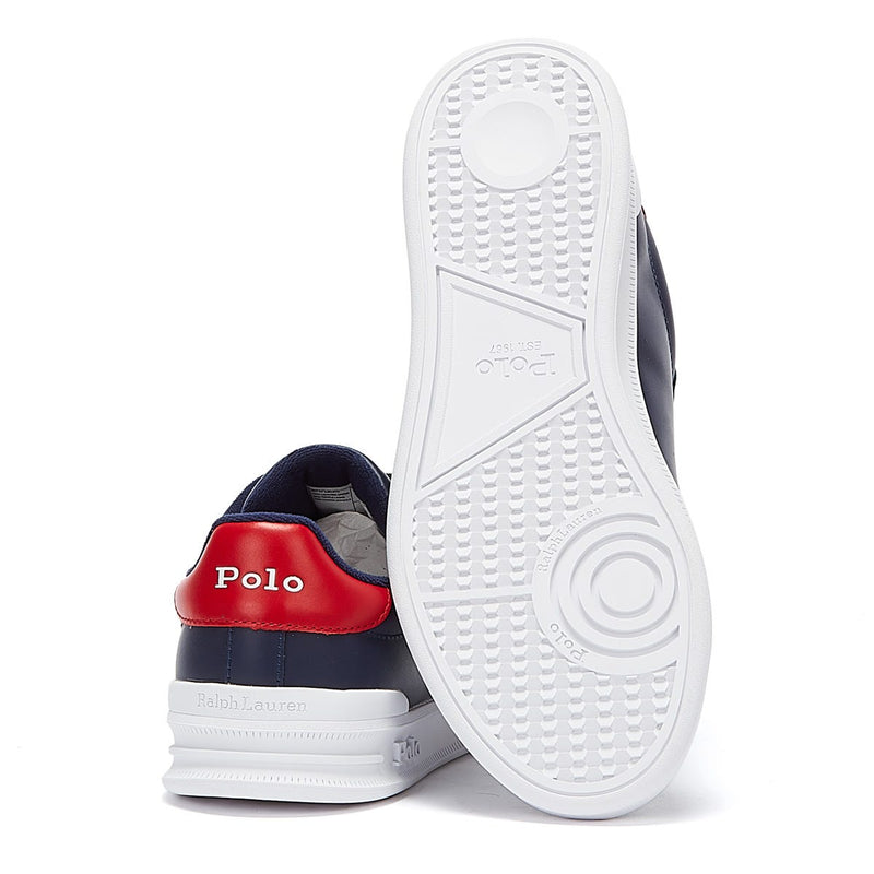 Ralph Lauren Heritage Court II Mens Navy / Red Trainers