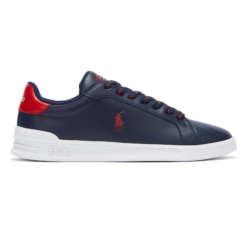Ralph Lauren Heritage Court II Mens Navy / Red Trainers