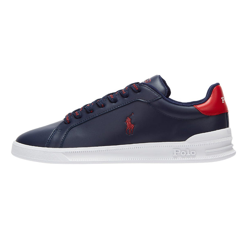 Ralph Lauren Heritage Court II Mens Navy / Red Trainers