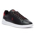 Ralph Lauren Heritage Court II Mens Black / Red Trainers