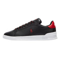Ralph Lauren Heritage Court II Mens Black / Red Trainers