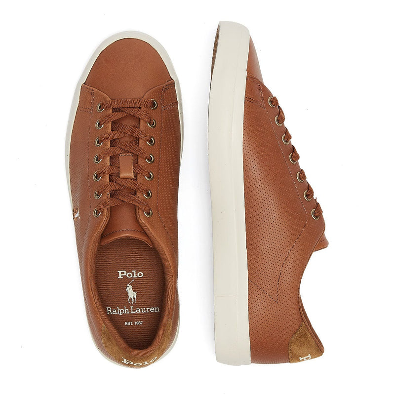Ralph Lauren Longwood Mens Tan Trainers