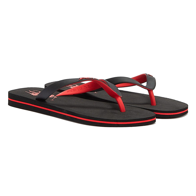 Ralph Lauren Bolt Mens Black Flip Flop