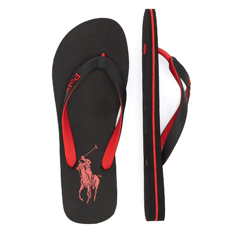 Ralph Lauren Bolt Mens Black Flip Flop