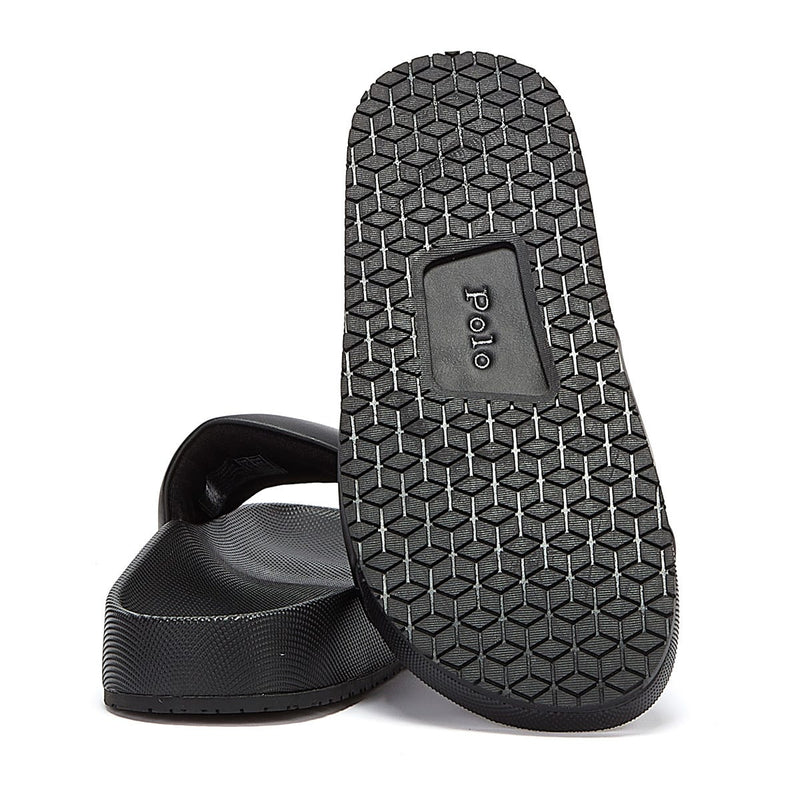Ralph Lauren Cayson Mens Black / Red Slides