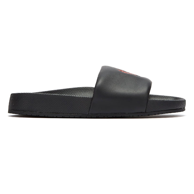 Ralph Lauren Cayson Mens Black / Red Slides