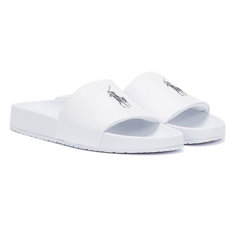 Ralph Lauren Cayson White / Navy Slides