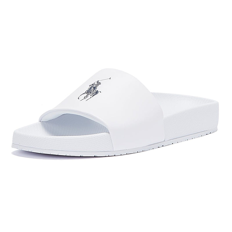 Ralph Lauren Cayson White / Navy Slides