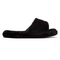 Ralph Lauren Fur Slide Womens Black Slippers