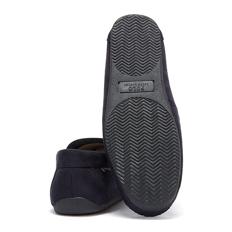 Ralph Lauren Declan Bear Mens Navy Slippers