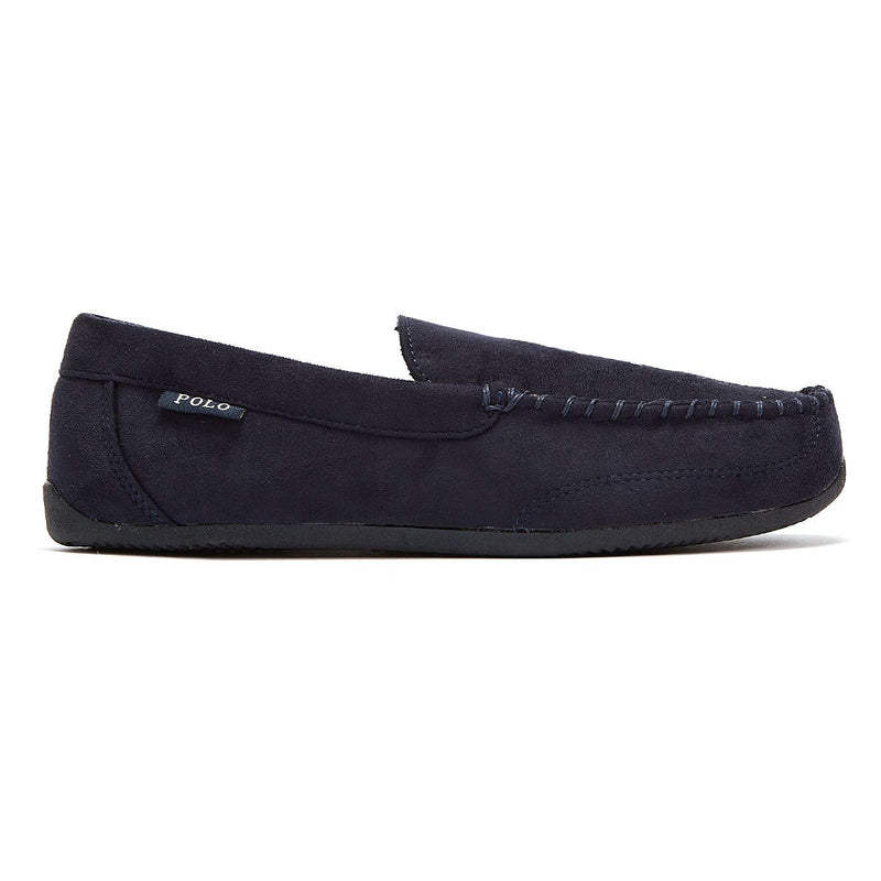 Ralph Lauren Declan Bear Mens Navy Slippers