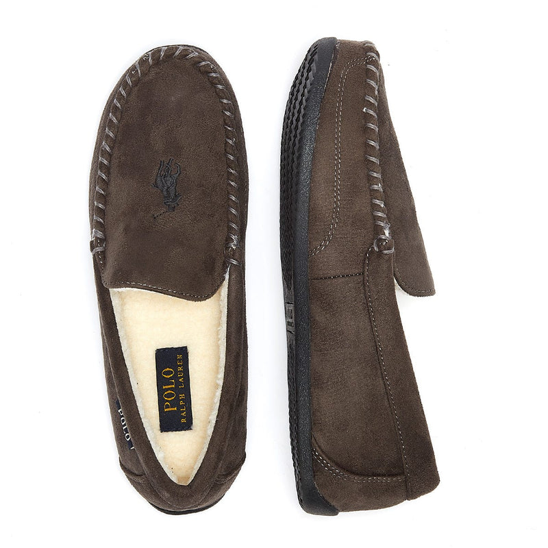 Ralph Lauren Declan Mens Dark Grey Slippers